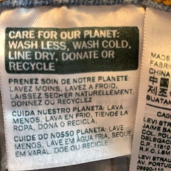 Levi’s 501 high waisted side logo Big E jeans - Picture 12 of 16